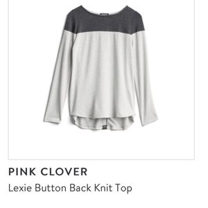 Stitch Fix Pink Clover Shirt with Button Detail